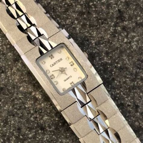 cartier 925 argent plaque or g20m swiss|Cartier quartz watch for sale.